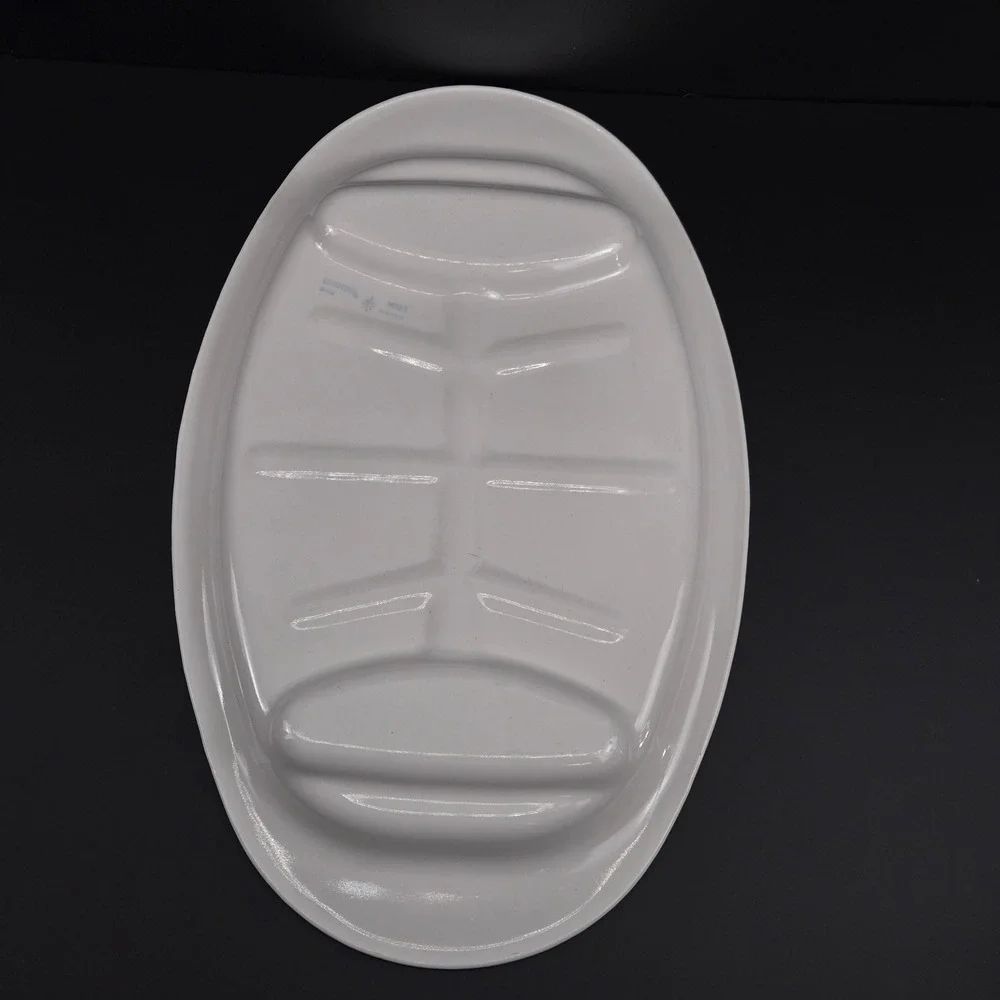 Vintage CorningWare Blue Cornflower P-19 Oval Platter Meat Tray with Cradle Rack